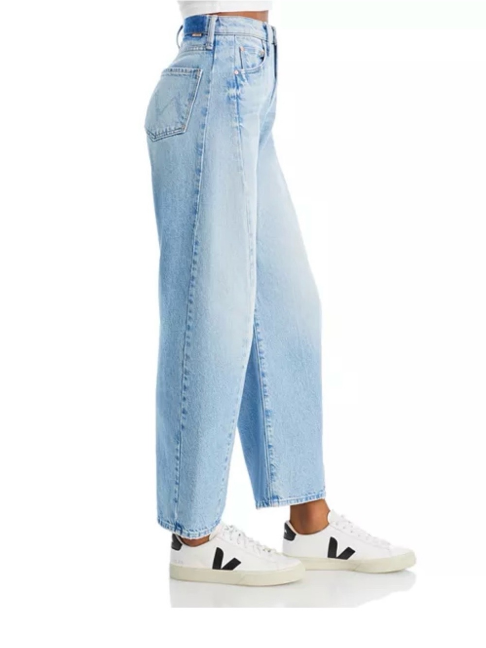 MOTHER The Half Pipe High Rise Ankle Wide Leg Jeans~ This is How I Roll - Picture 3 of 4